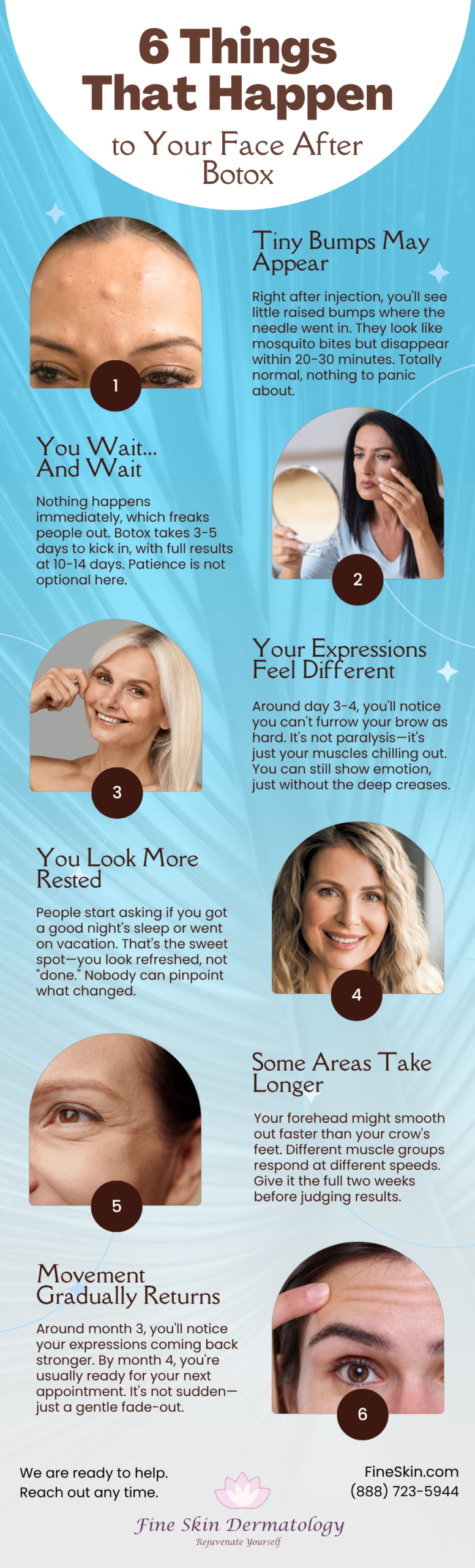 6 Things That Happen to Your Face After Botox Infographic